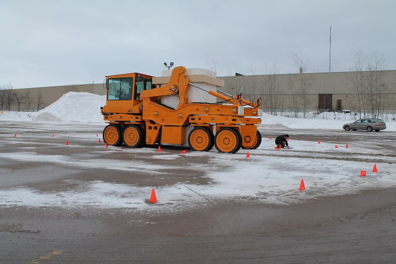 A picture of a test run of the GEN 4. MEDATech's hydraulic system design services were leveraged for the analysis in this project